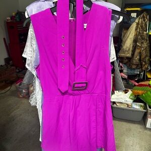 Vibrant Purple Women's short romper